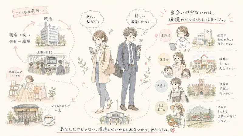 出会いがない