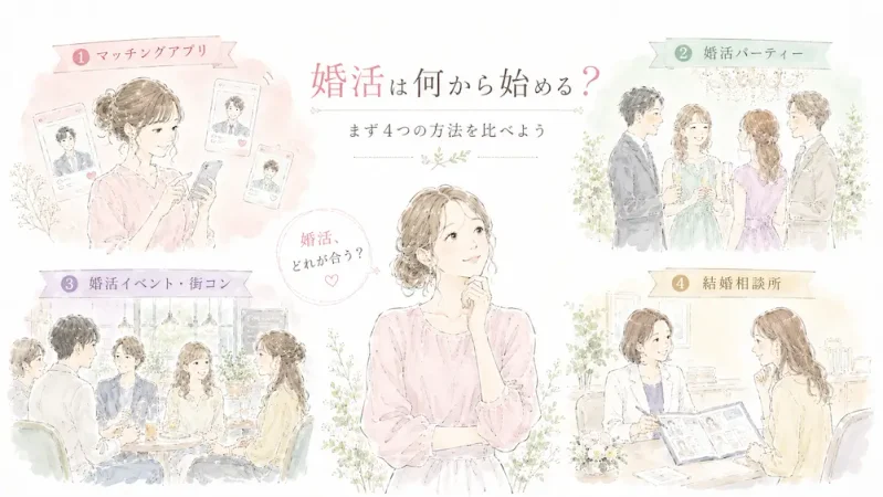 婚活4つの方法比較